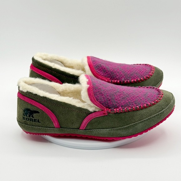 Sorel Tremblant II Slipper Womens Size 7 Moc Suede Stone Pink NL3038-052 New - Picture 8 of 10